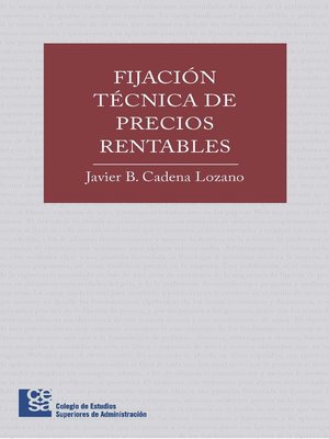 cover image of Fijación técnica de precios rentables
